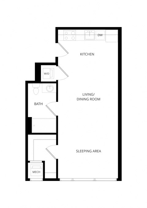 a floor plan of a house with an open floor plan